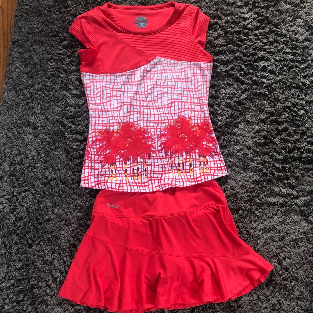 NWOT Bollé Tennis Skirt Tank Set
